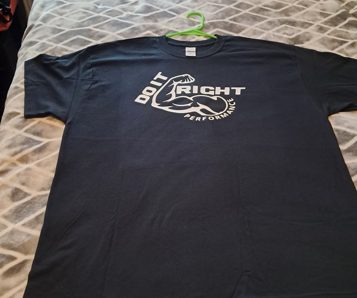Black Do It Right Performance custom printed T-shirt